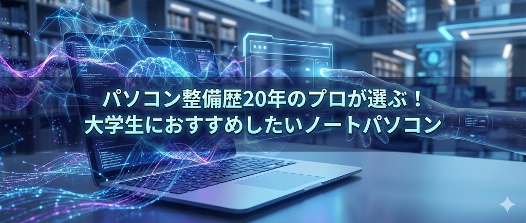 パソコン整備歴20年のプロが選ぶ！大学生におすすめしたいノートパソコン