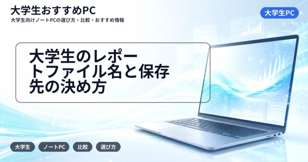 大学生のレポートファイル名と保存先の決め方