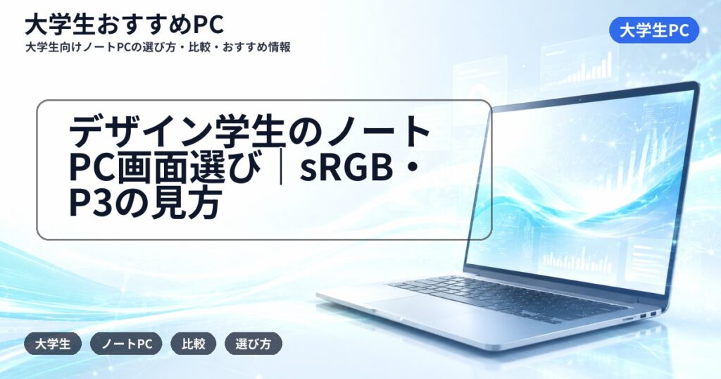 デザイン学生のノートPC画面選び｜sRGB・P3の見方