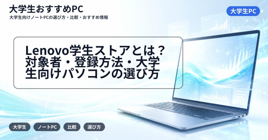 Lenovo学生ストアとは？対象者・登録方法・大学生向けパソコンの選び方