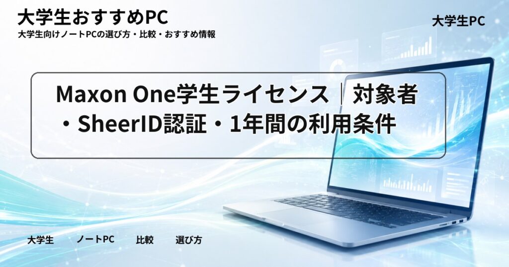 Maxon One学生ライセンス|対象者・SheerID認証・1年間の利用条件