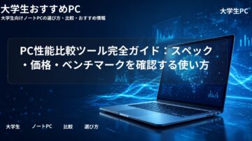 PC性能比較ツール完全ガイド:スペック・価格・ベンチマークを確認する使い方