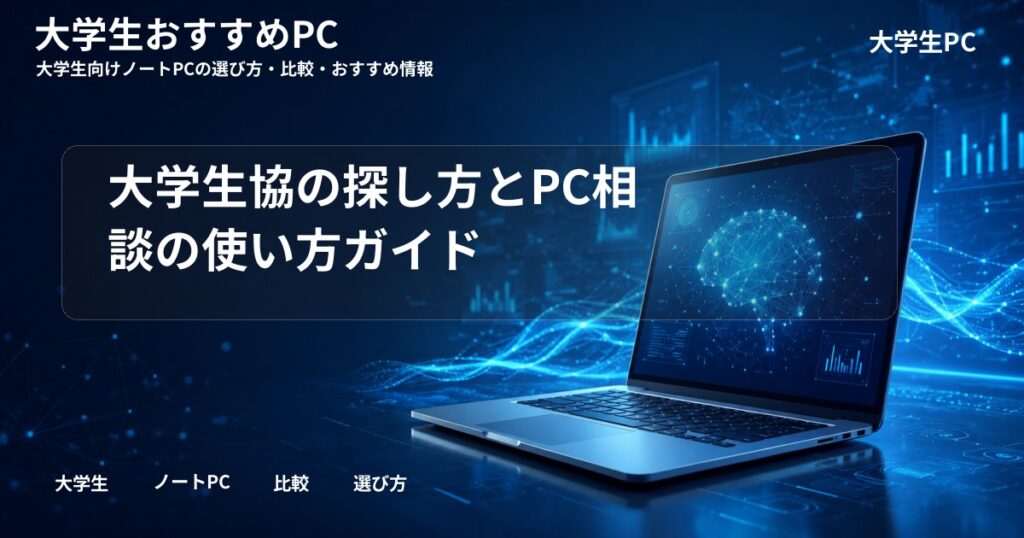 大学生協の探し方とPC相談の使い方ガイド