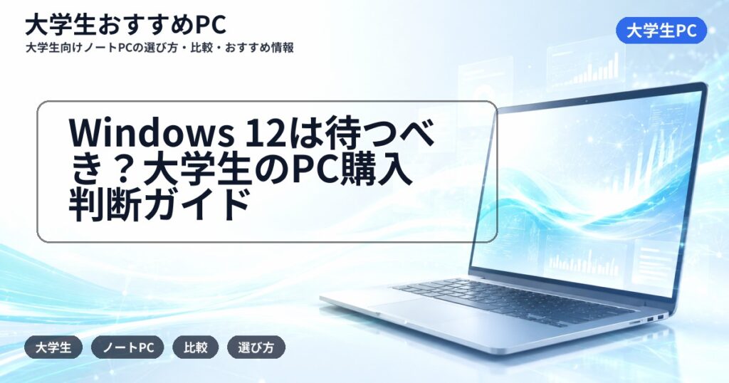 Windows 12は待つべき？大学生のPC購入判断ガイド